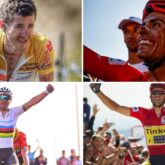 Roberto Heras, Alejandro Valverde, Alberto Contador y Enric Mas en La Vuelta. Roberto Heras, Alejandro Valverde, Alberto Contador y Enric Mas en La Vuelta.