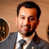El jeque Al Thani y en el círculo Rakan, uno de sus hijos. El jeque Al Thani y en el círculo Rakan, uno de sus hijos.