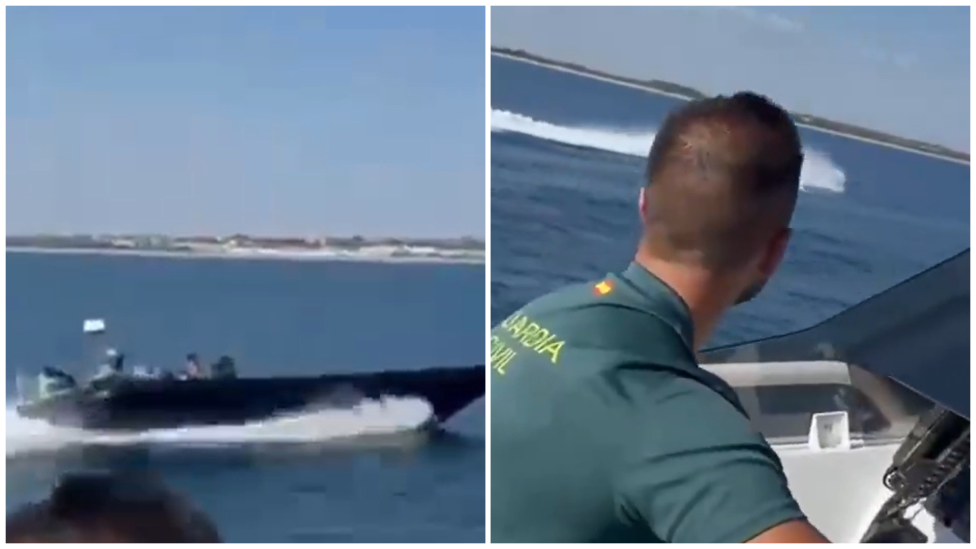 Detenidos dos tripulantes de una narcolancha frente a una playa de Huelva