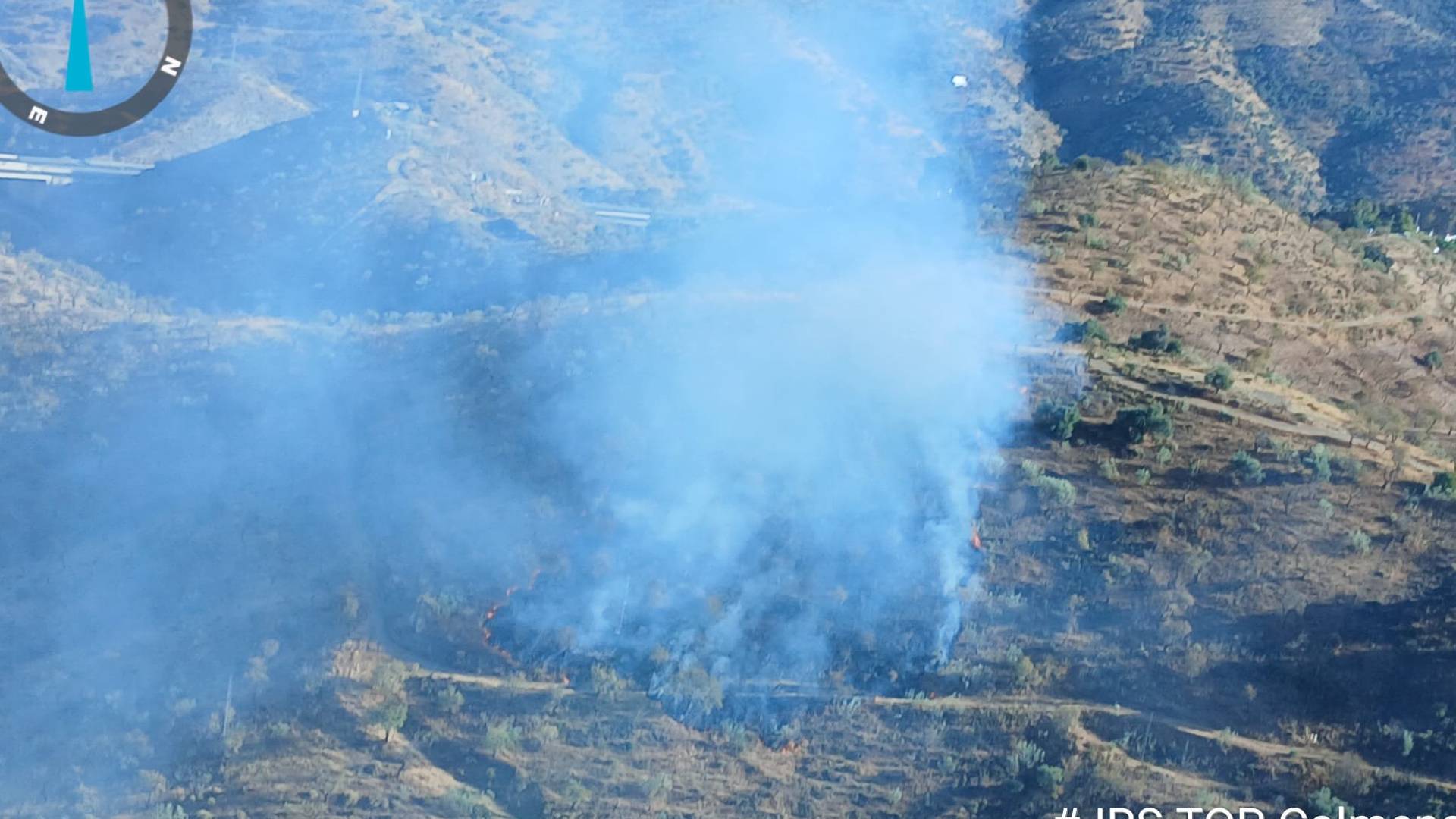 Declarado un nuevo incendio forestal en Málaga: afecta a Casabermeja e Infoca ya trabaja en su extinción