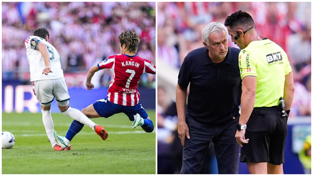 Mourinho se enfada con los árbitros tras caer contra el Atlético con «dos rojas claras» perdonadas: «Mi enhorabuena al Comité»