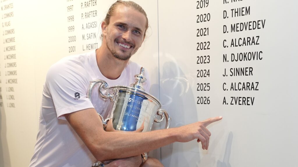 Así queda el ranking ATP tras la victoria de Zverev en el US Open