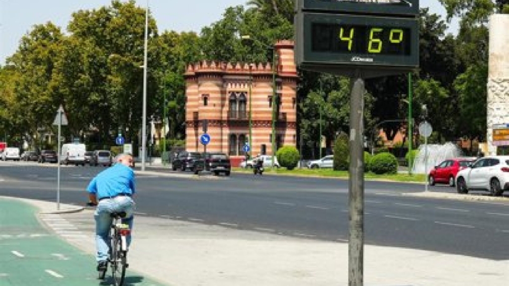 Continúan las altas de temperaturas de la ola de calor en Sevilla hasta, al menos, el martes 8