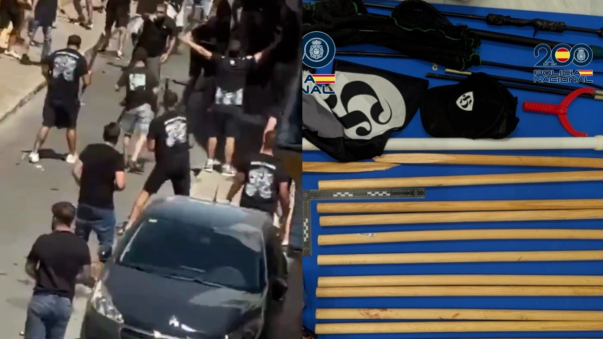 Doces detenidos por una pelea entre grupos de ultras previo al Xerez CD – CD Bajadoz de Segunda Federación