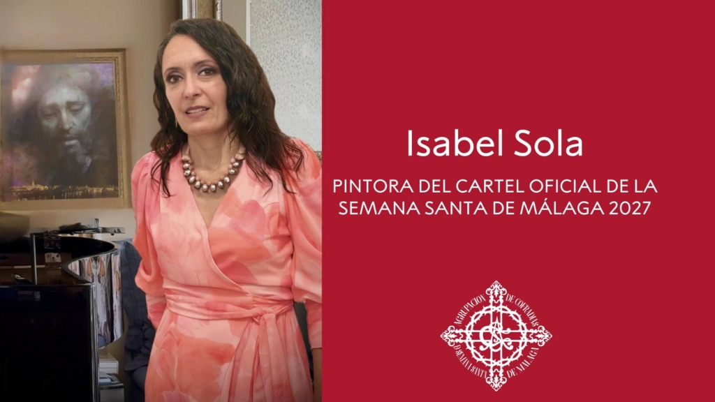 Isabel Sola, la pintora que anunció la Pasión de Sevilla y Cádiz, firmará el cartel de Málaga 2027