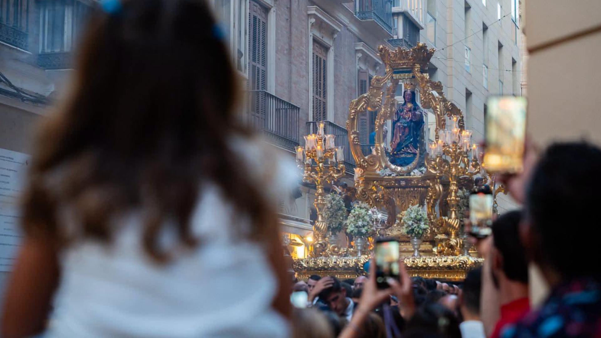 Así ha sido la procesión de la Virgen de la Victoria de Málaga con la señal de 101TV