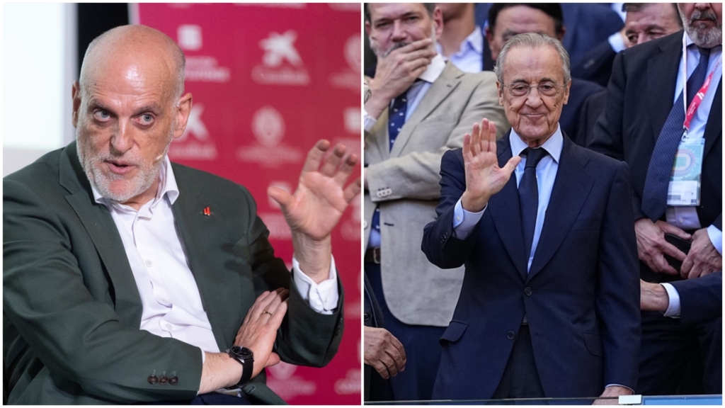 La polémica del derbi aviva la guerra Tebas-Madrid: «Que se quiten la venda»