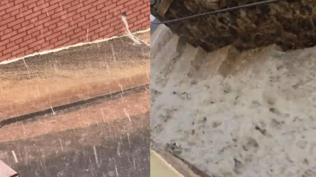 Una brutal tormenta sorprende a varios municipios situados en la Sierra Norte de Málaga