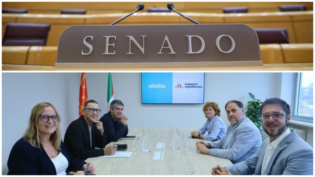 Esquerra y Bildu, juntos al Senado para defender los «derechos nacionales» de Cataluña y País Vasco