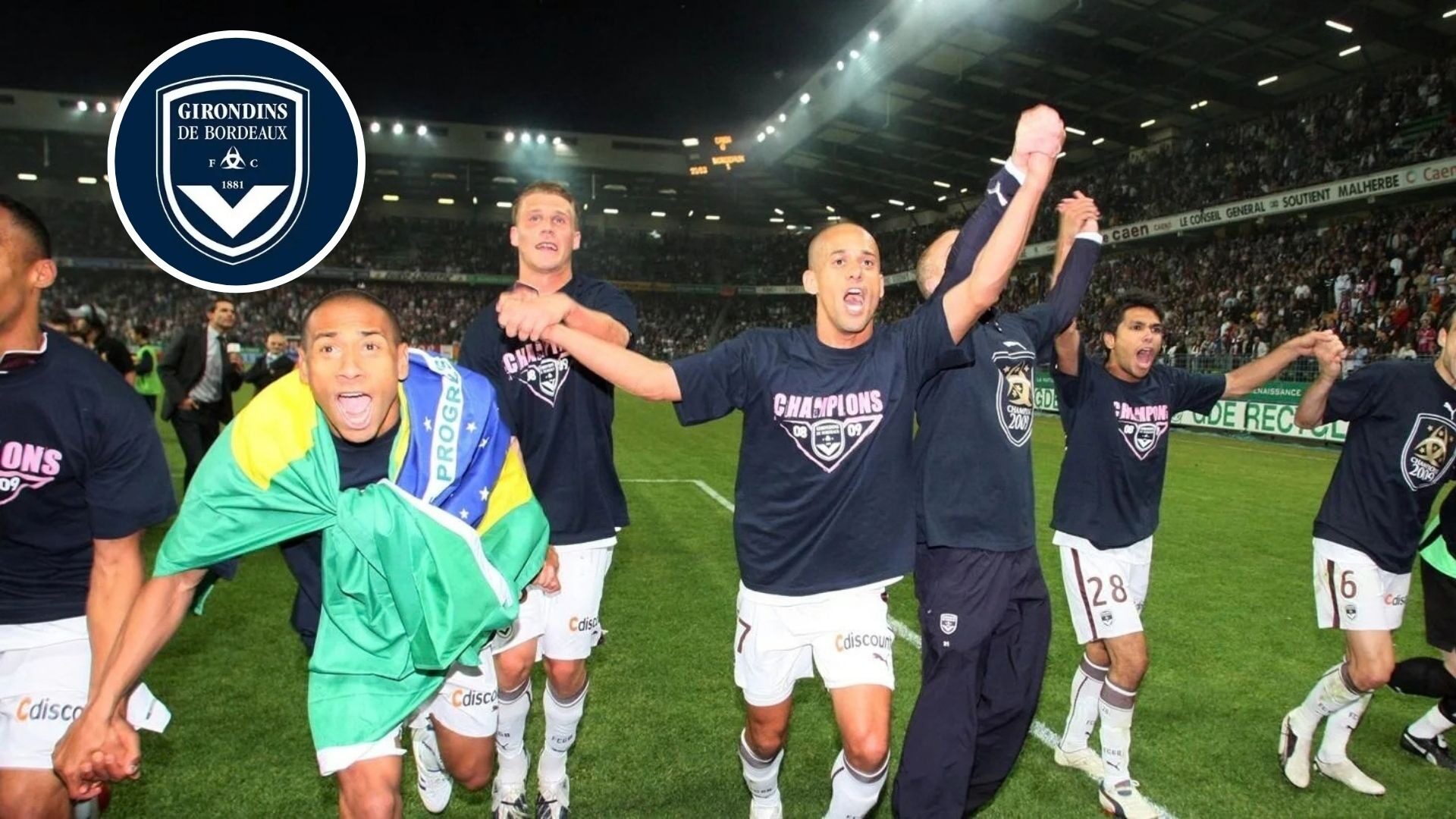 Celebración del FC Girondins de Bordeaux