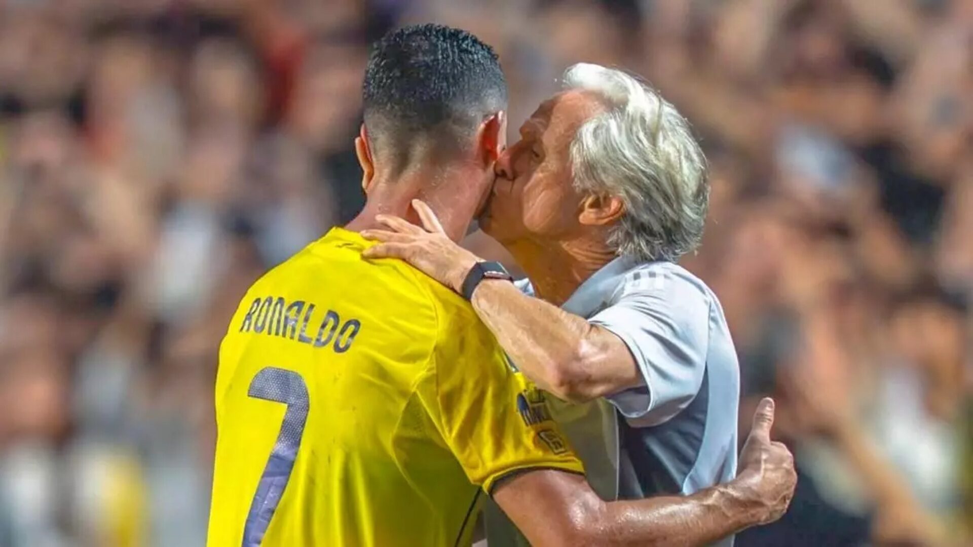 Cristiano Ronaldo y Jorge Jesús en el Al Nassr