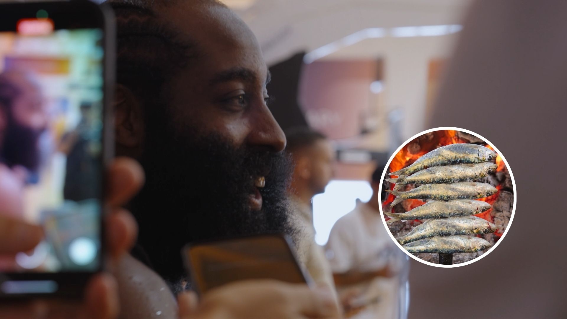James Harden se malagueñiza: «¿Espeto?, cada día se aprende algo»