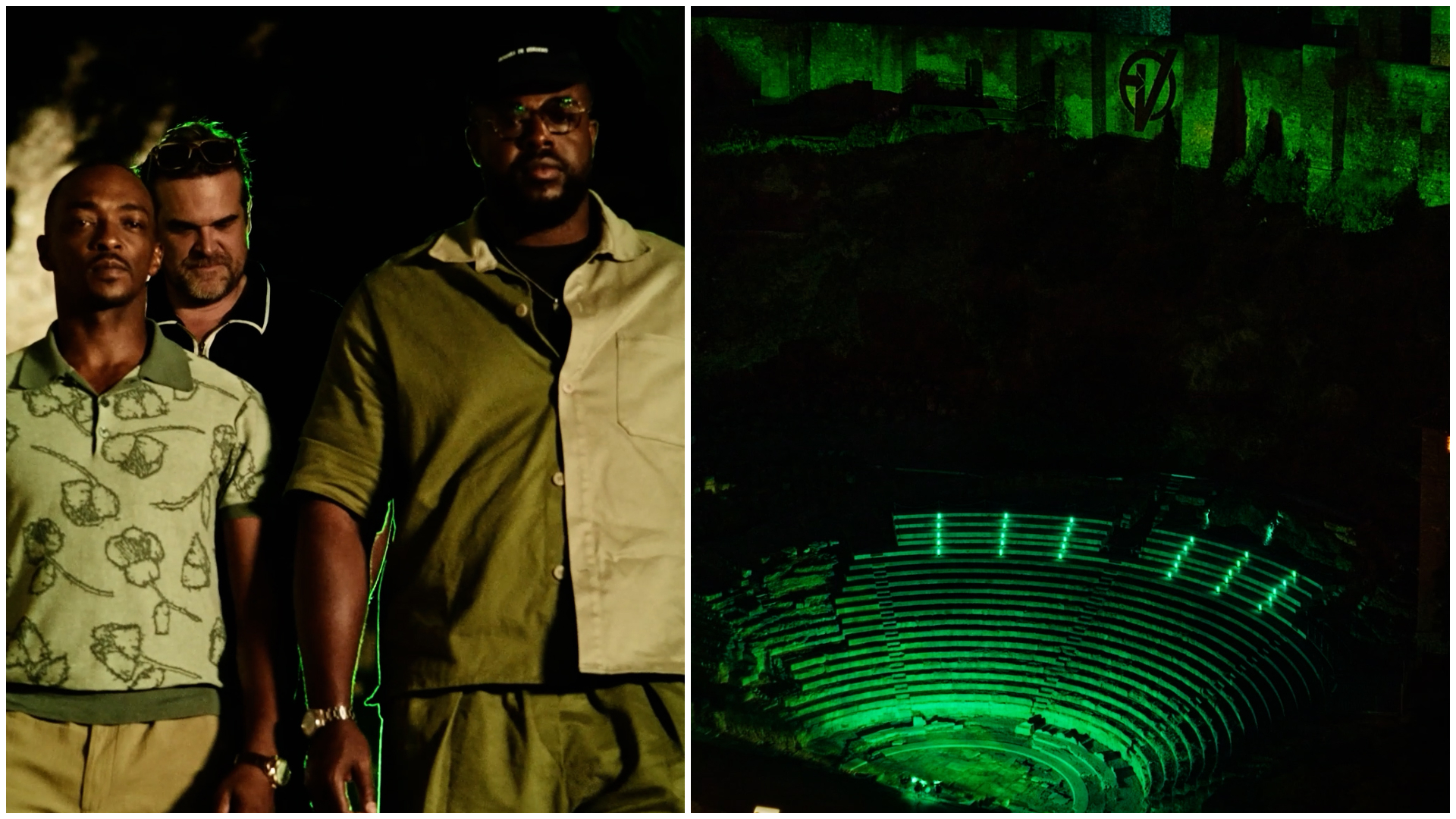 Marvel elige Málaga para arrancar la «cuentra atrás» de Vengadores Doomsday: el Teatro Romano, teñido de verde