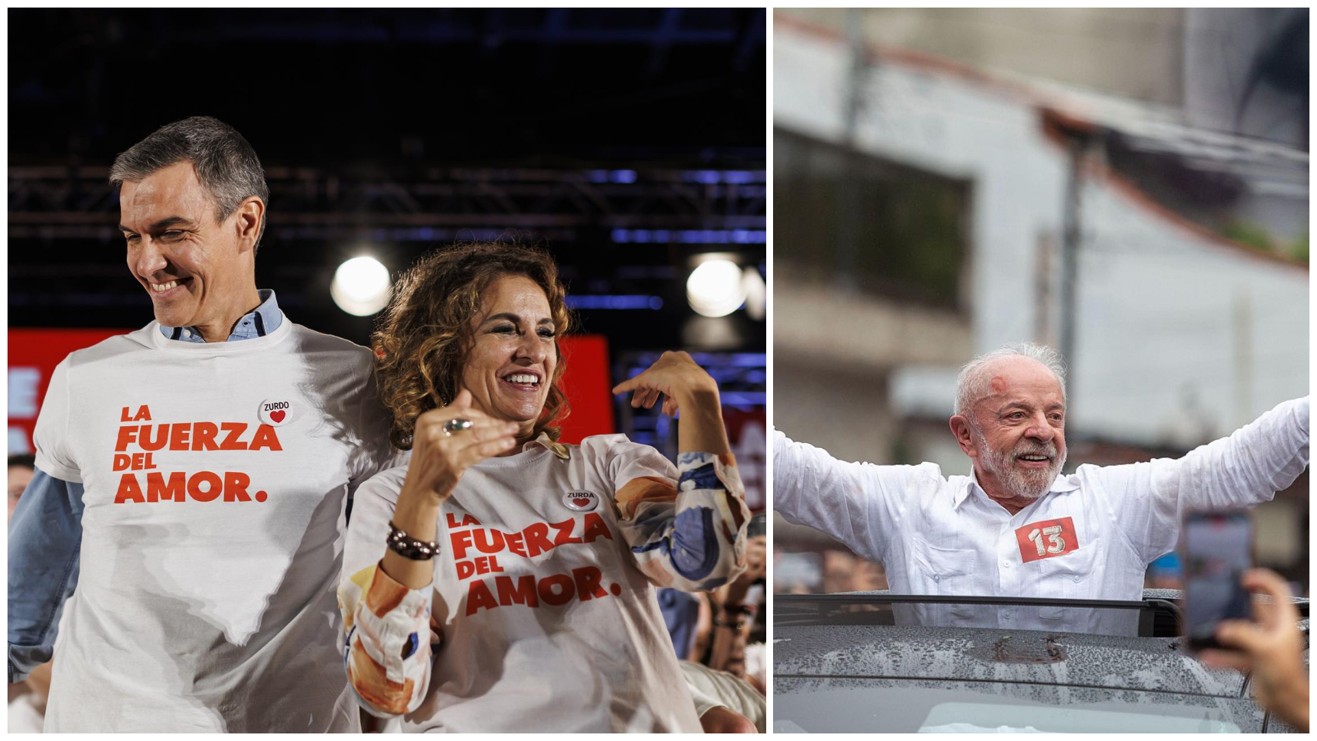 Sánchez y Montero celebran el triunfo de Lula como «un rayo de luz»: «Lo que ha pasado en Brasil, pasará en España»