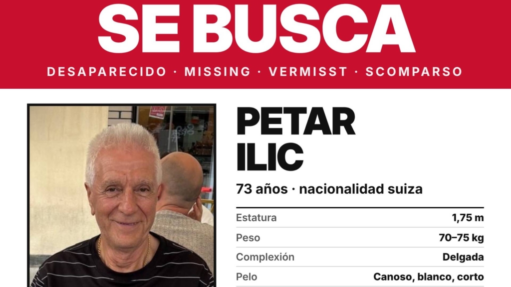 Salió a pie hacia su hotel y nunca llegó: buscan a un turista suizo de 73 años desaparecido en Estepona