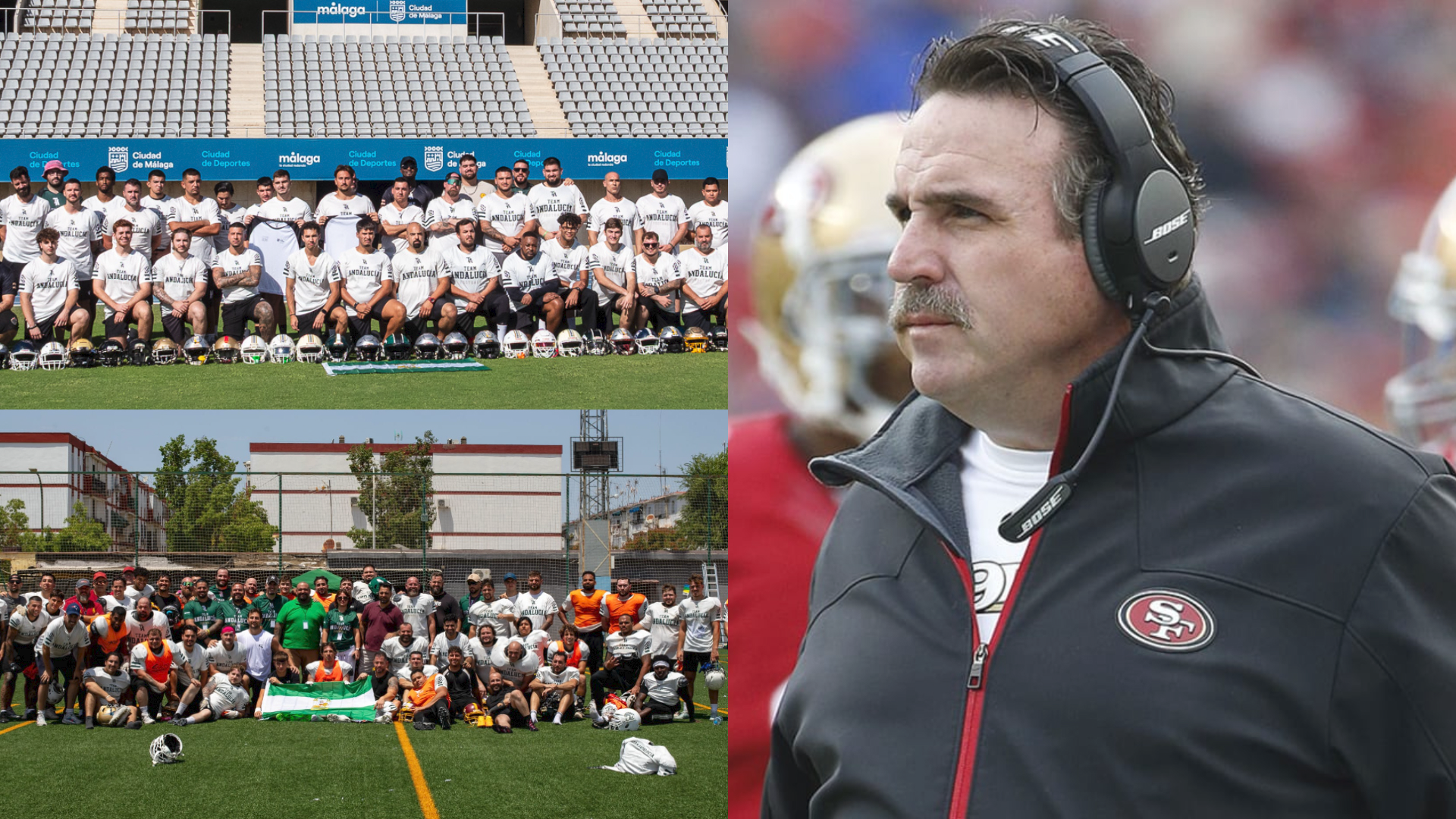 Team Andalucía Football y Jim Tomsula en su etapa con San Franciso 49ers
