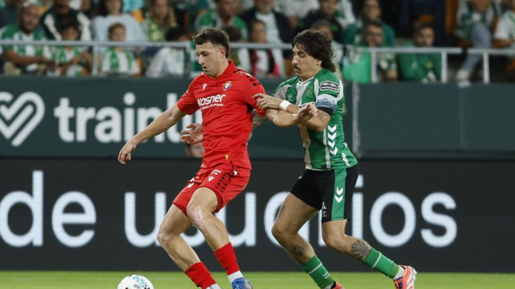 Horario y dónde ver en televisión el Real Betis-Osasuna de Primera División