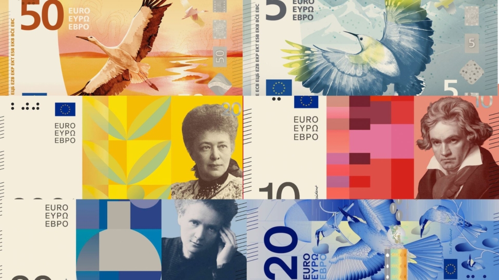 Los nuevos billetes de euro están al llegar: así son los 10 diseños finalistas