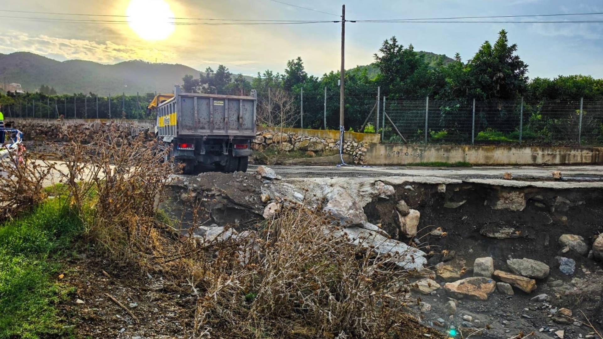 Motril sufre las consecuencias de las fuertes lluvias de la dana Adam