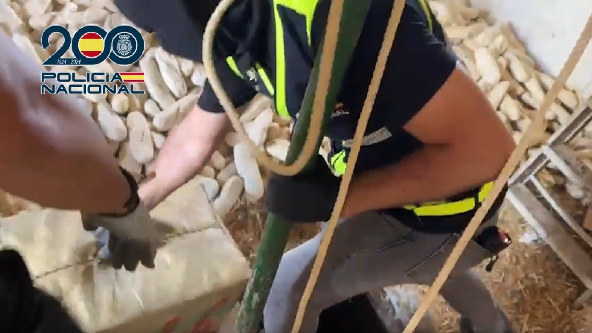 Detenido en Ayamonte tras hallar más de cuatro toneladas de hachís, una parte oculta bajo barras de pan