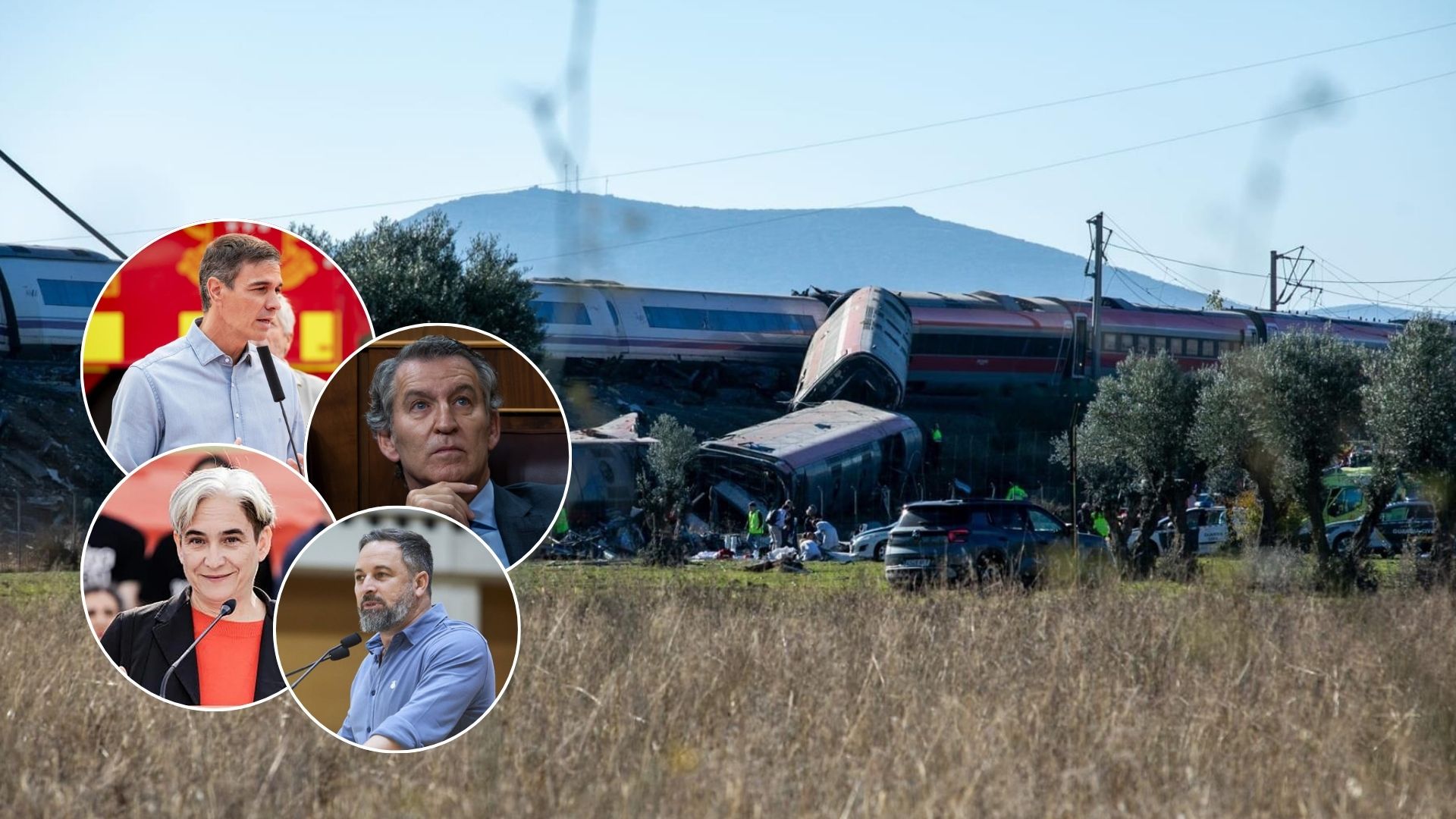 Los partidos suspenden sus agendas tras el grave accidente ferroviario de Toledo, mientras Vox mantiene sus actos