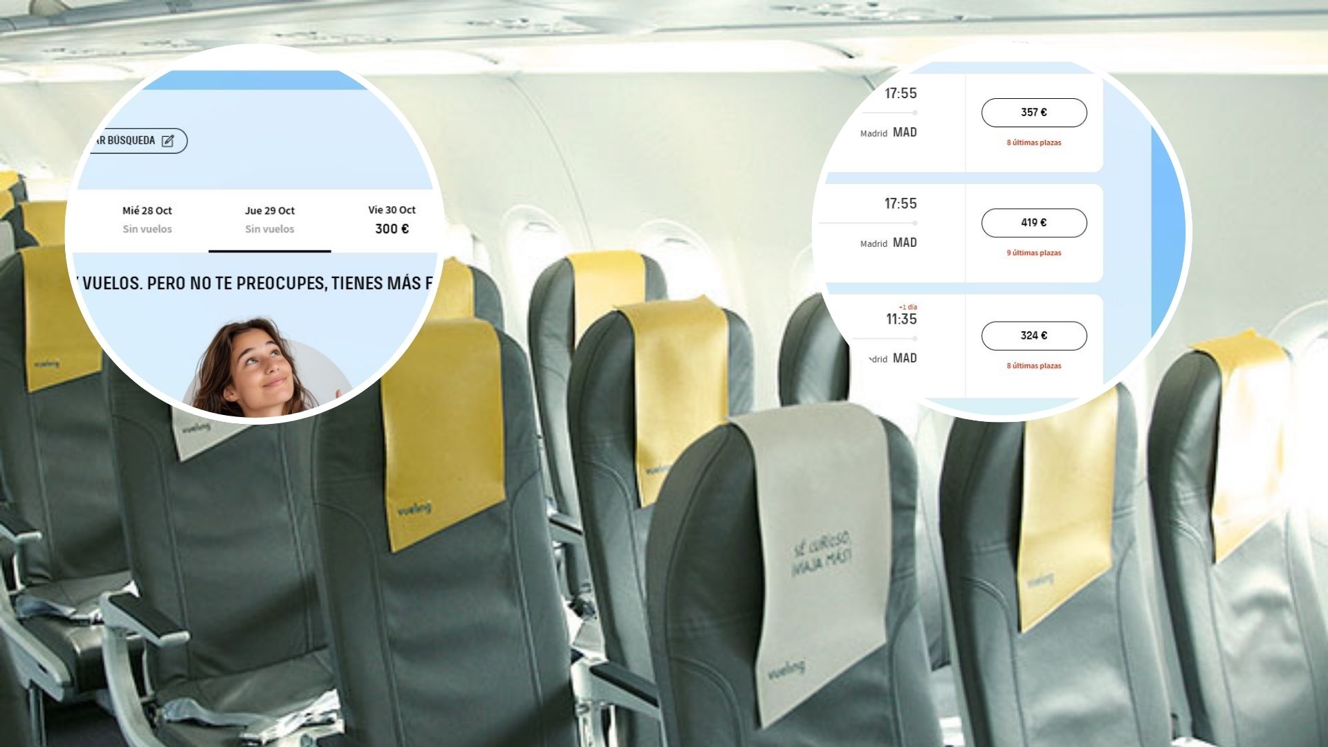 Pocas plazas disponibles y hasta 400 euros por un billete: la odisea de cientos de personas que buscan volar a Madrid desde Málaga