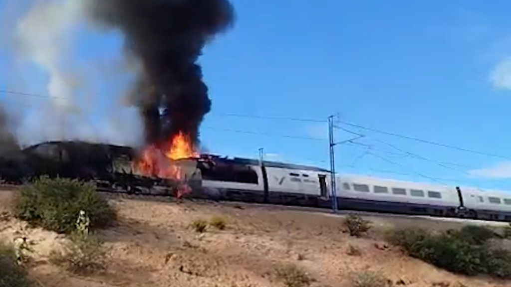 283 pasajeros evacuados por el incendio de un AVE entre Madrid y Barcelona